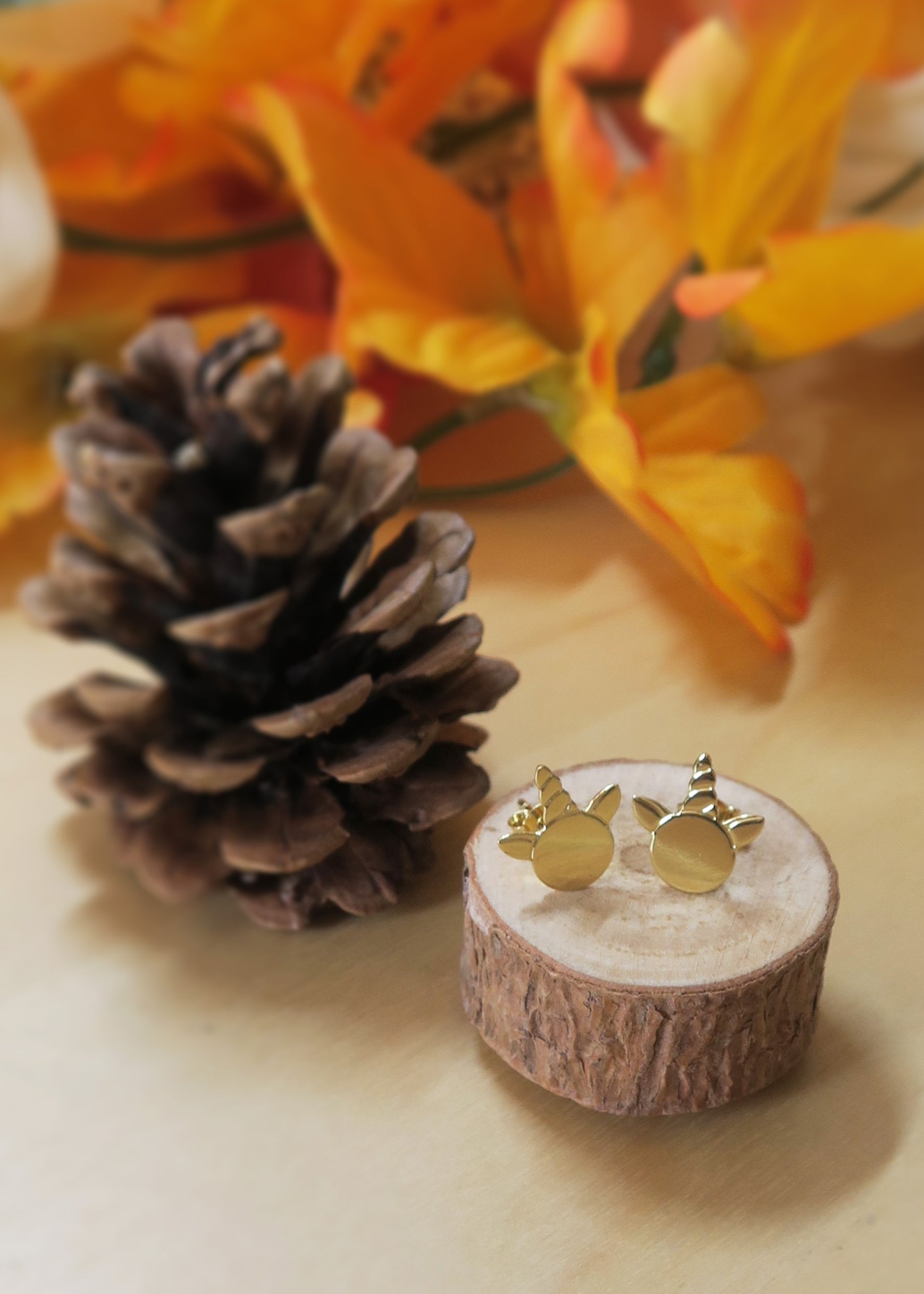 Boucles d'oreilles jolies licornes - Hirondelle Bijoux