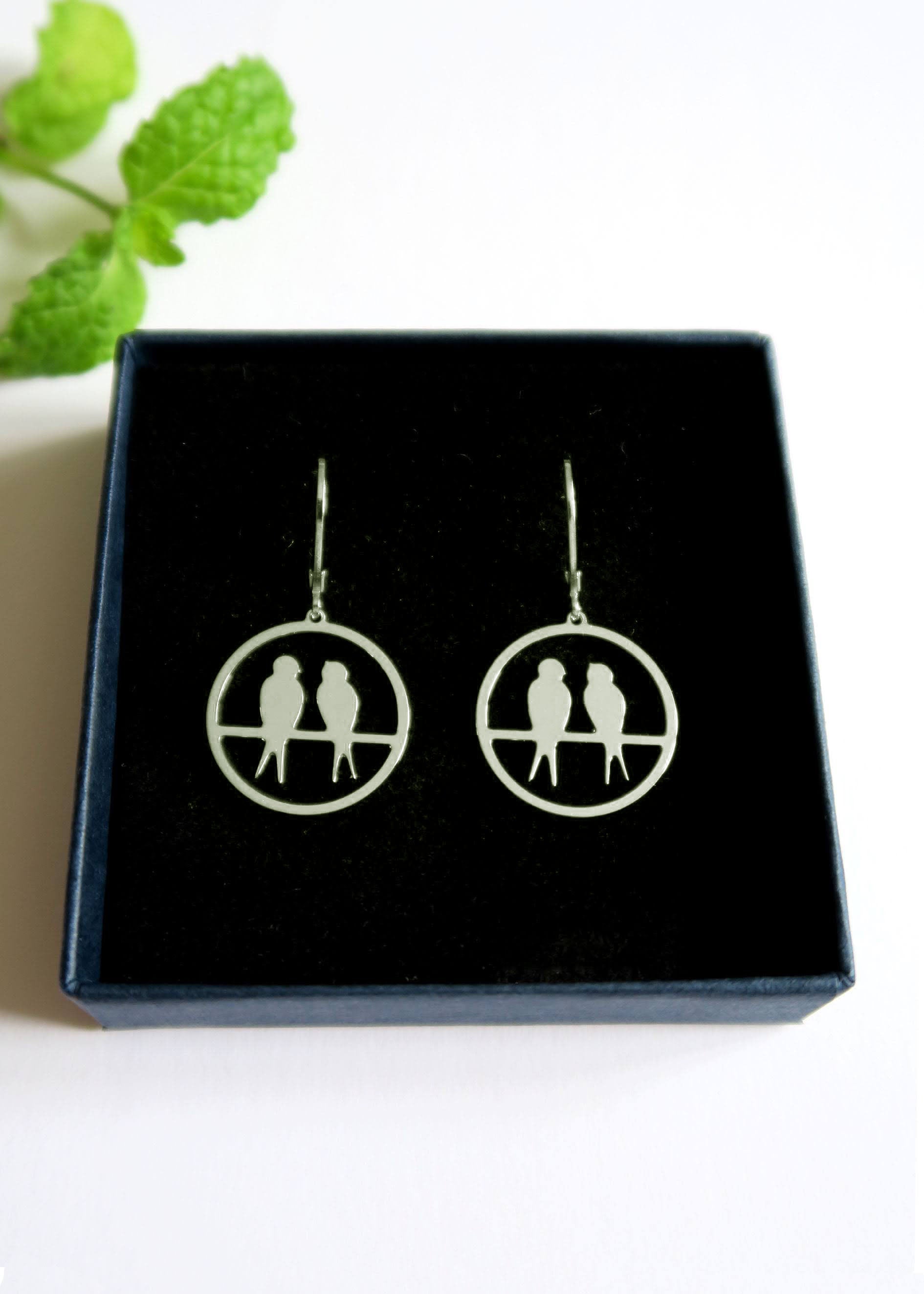 Boucles D'oreilles GOOIX Hirondelle En Argent Fin - Neuves Avec étiquettes