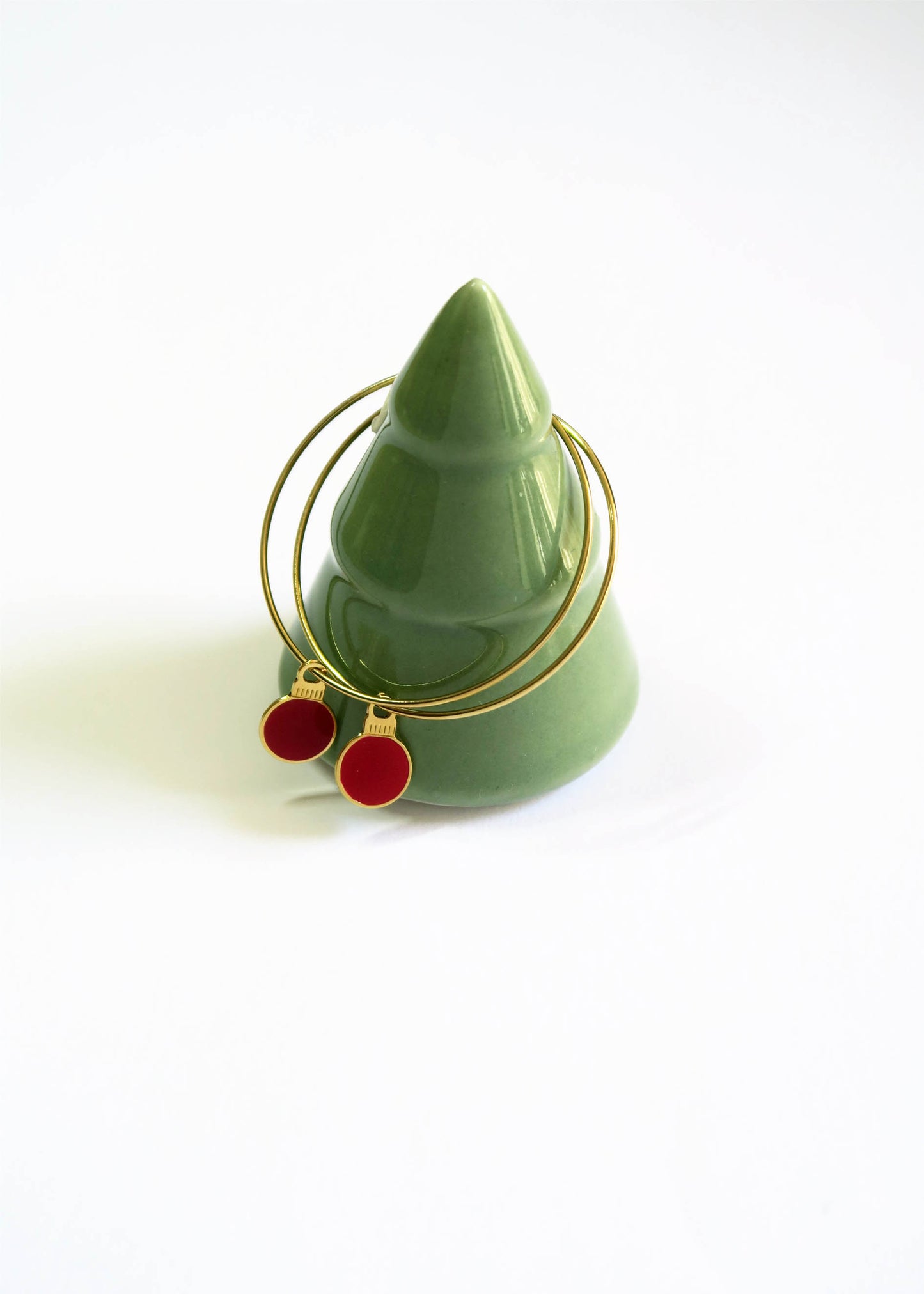 Boucles d'oreilles Noël dorées - Hirondelle Bijoux