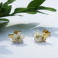 Boucles d'oreilles Sakura fleurs blanches - Hirondelle Bijoux