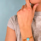 Bracelet Gaya Magnésite turquoise - Hirondelle Bijoux