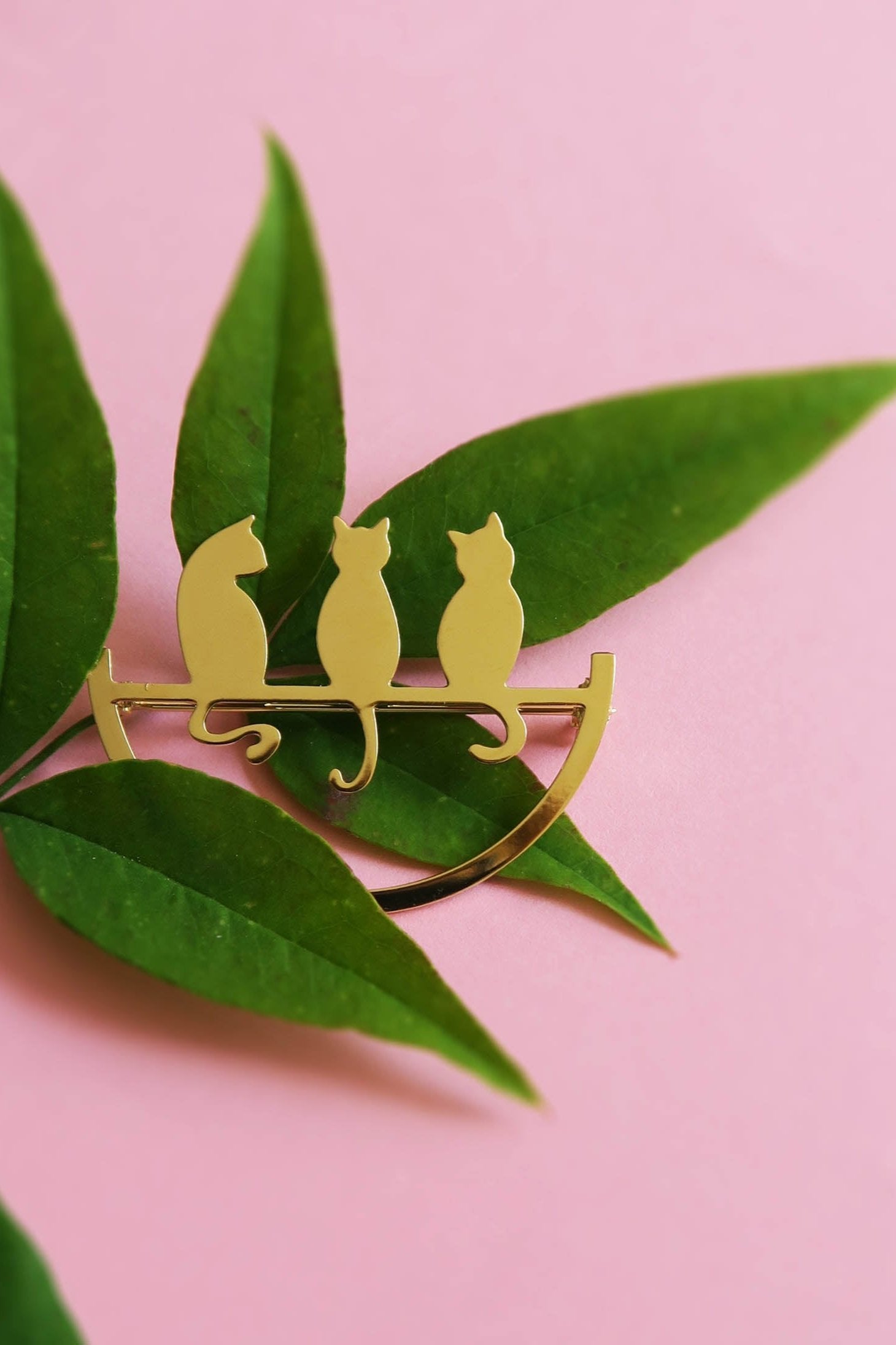 Broche Chats Perchés - Hirondelle Bijoux