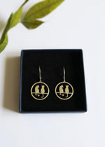 Boucles d'oreilles chats perchés - Hirondelle Bijoux boutique de bijoux argentés
