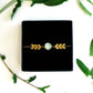 Bracelet hexagone pierre de lune blanche - Hirondelle Bijoux