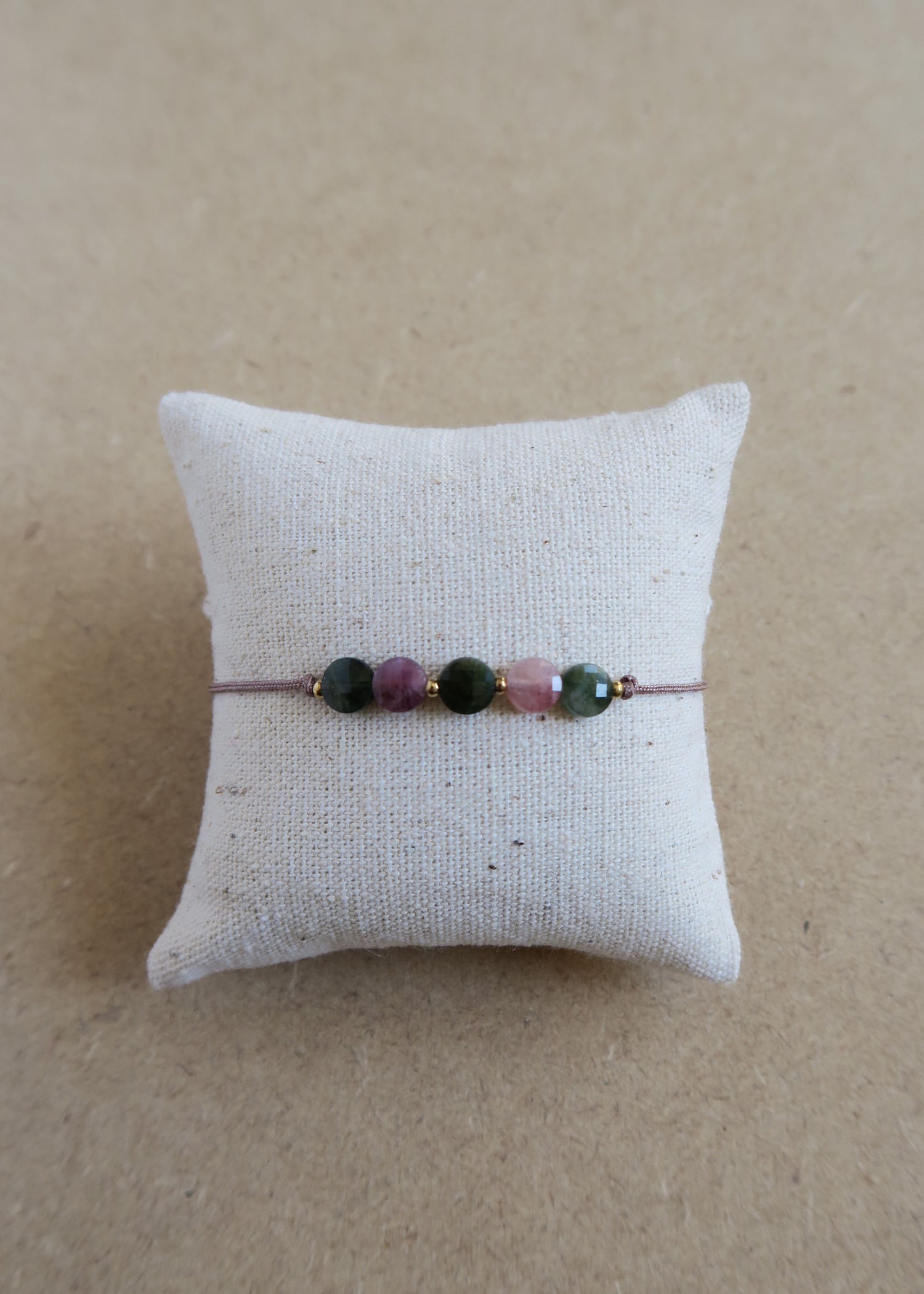 Bracelet porte bonheur Tourmalines - Hirondelle Bijoux