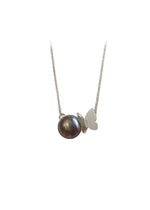 Collier papillon argenté - Hirondelle Bijoux