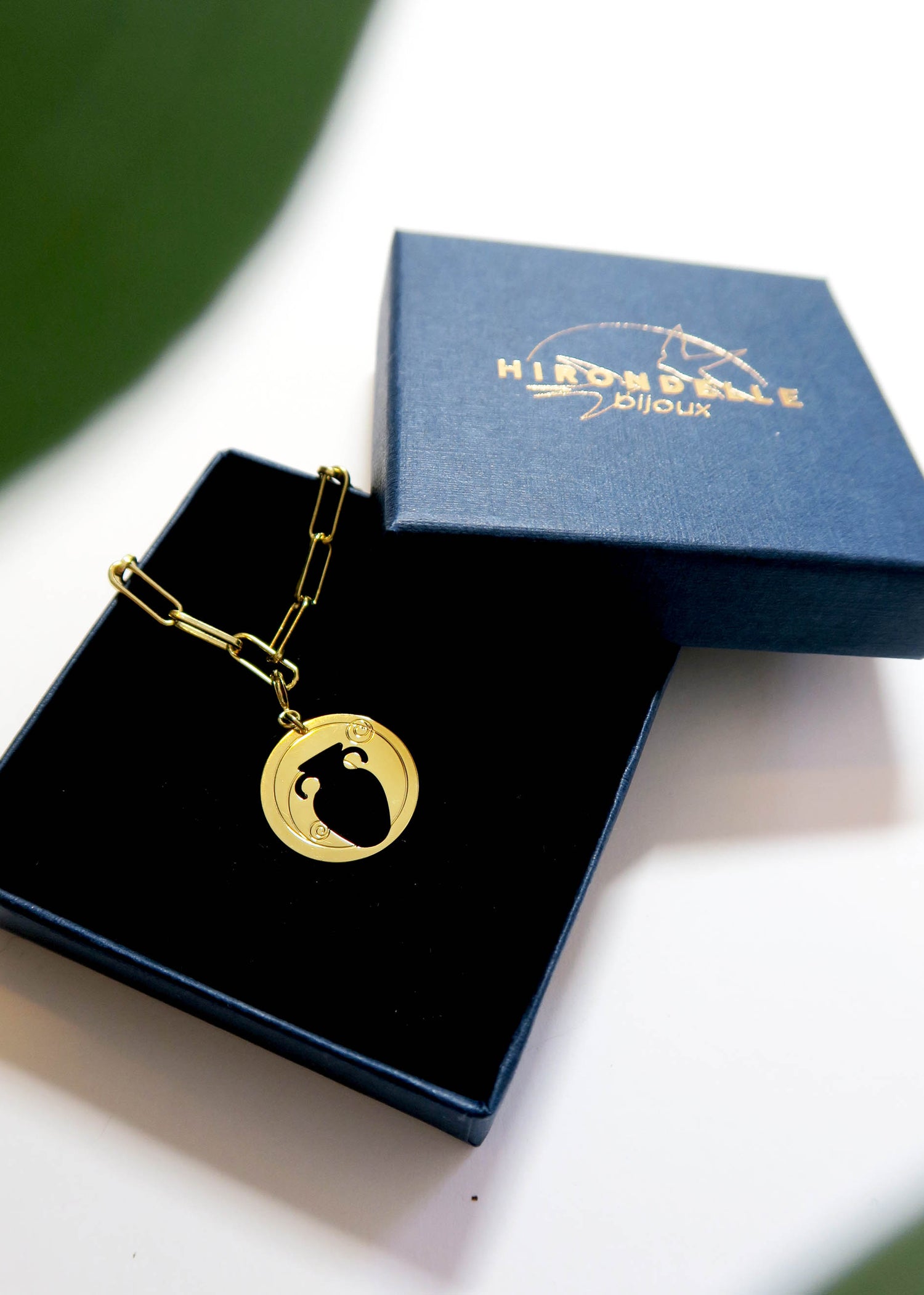 Collier signe verseau astrologie signe du zodiaque- Hirondelle Bijoux