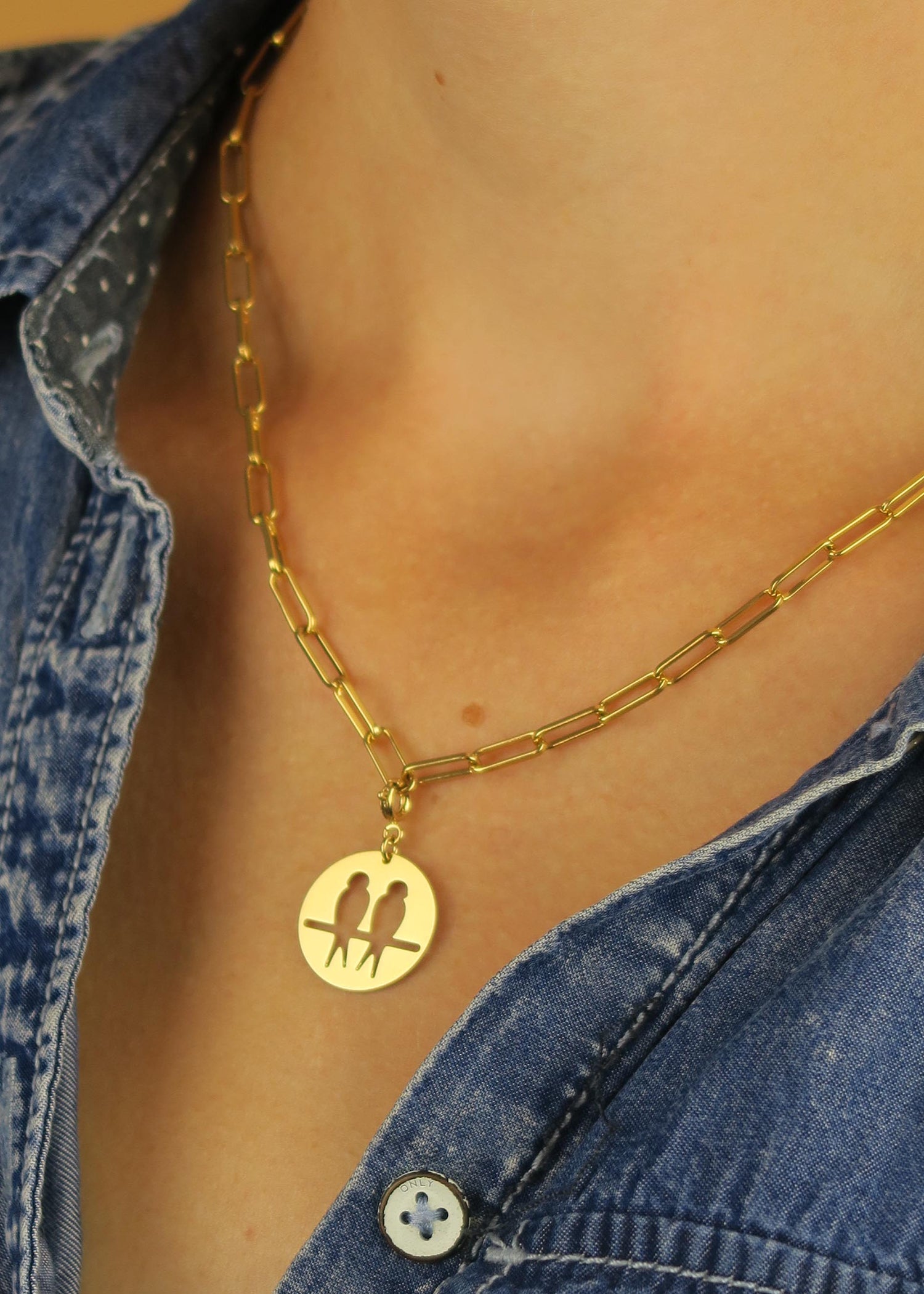 Collier signe gémeaux astrologie signe du zodiaque- Hirondelle Bijoux