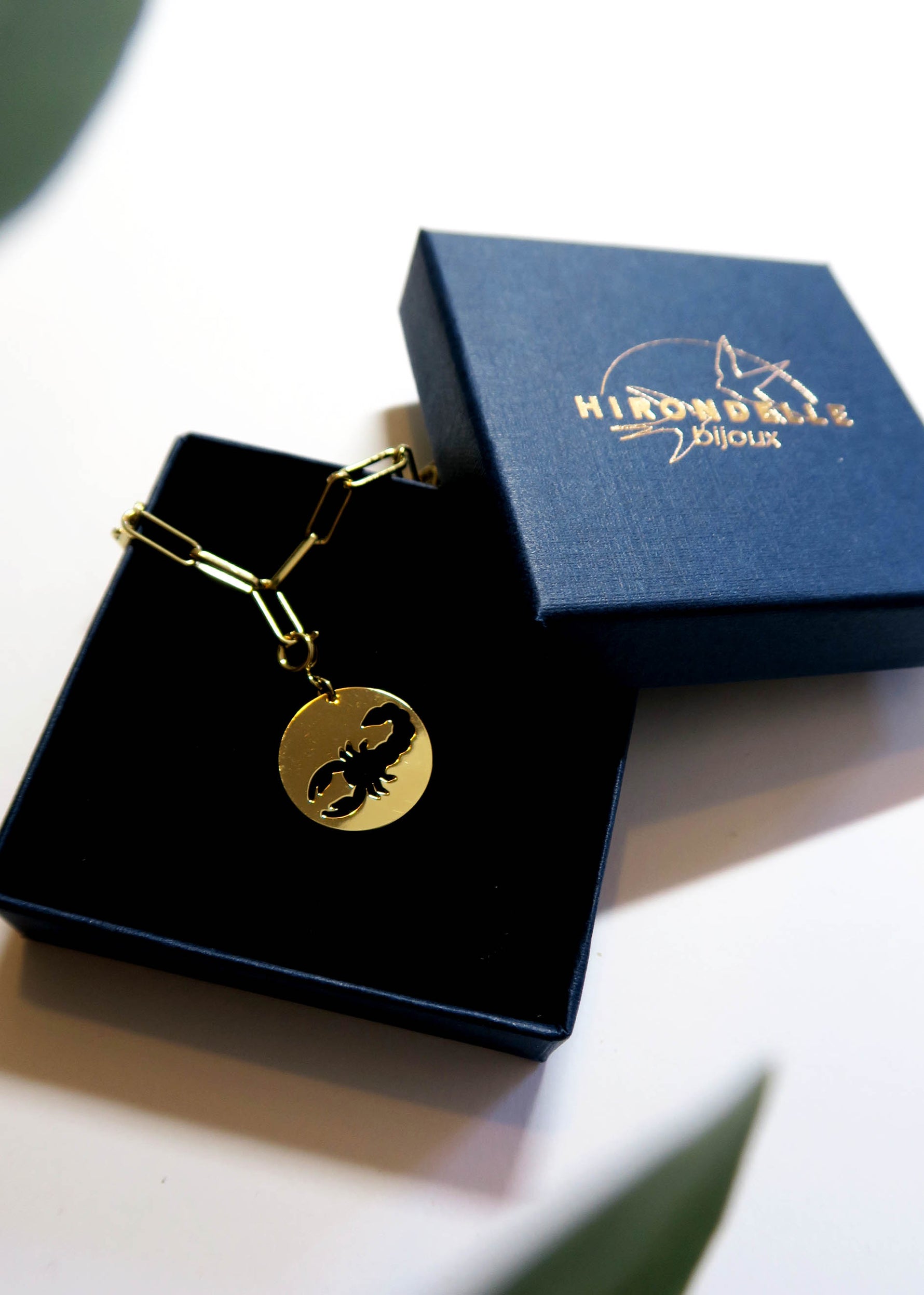 Collier signe scorpion astrologie signe du zodiaque- Hirondelle Bijoux