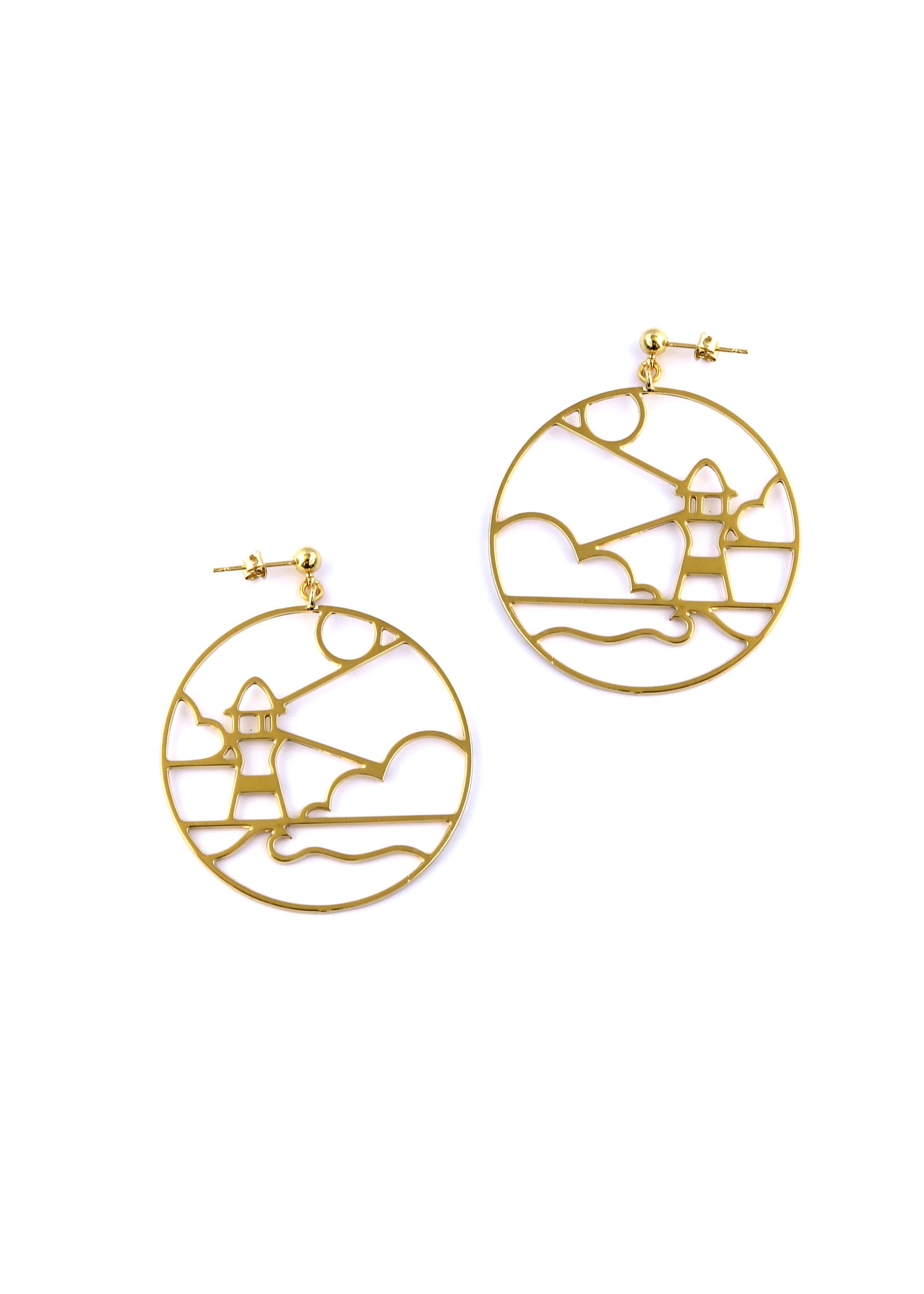 Boucles d'oreilles phares - Hirondelle Bijoux